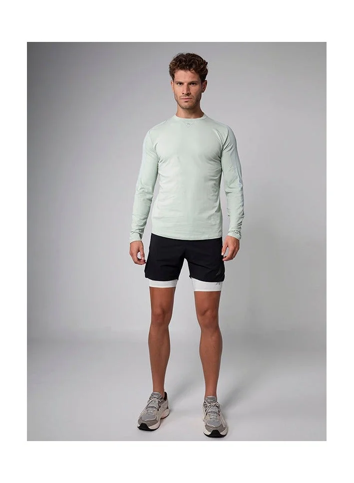 Aora  Aora Men's Kanzei Longsleeve – Eco-Friendly Fabric, Minimalist Design, Layer-Ready Comfort – Sage Green for Men | Best Price UAE