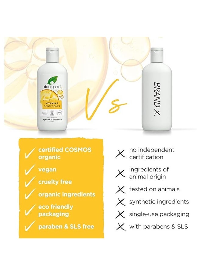 dr.organic Dr. Organic Vitamin E Conditioner, Vegan, Dry Hair Hydrate & Replenish, 250Ml - Image 4