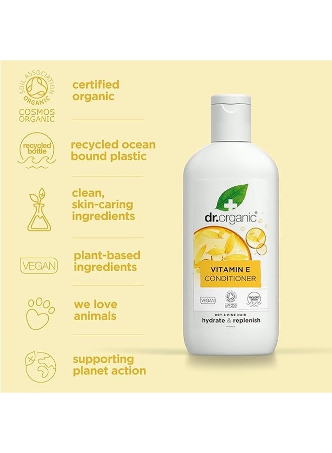 dr.organic Dr. Organic Vitamin E Conditioner, Vegan, Dry Hair Hydrate & Replenish, 250Ml - Image 5