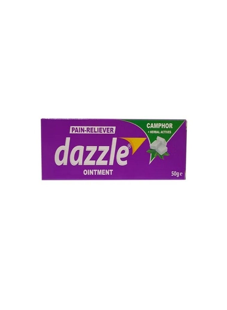 Dazzle Pain-Reliever Ointment with Camphor & Herbal Actives, 50g