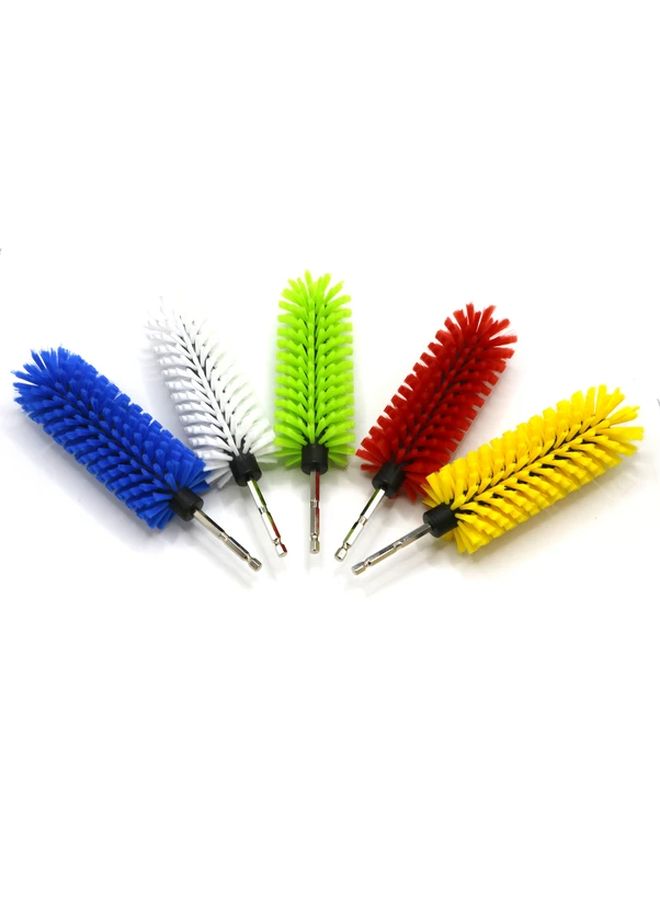 Extended Reach Drill Brush Head Blue High Quality Dense Bristle Cleaning Tool - Image 1