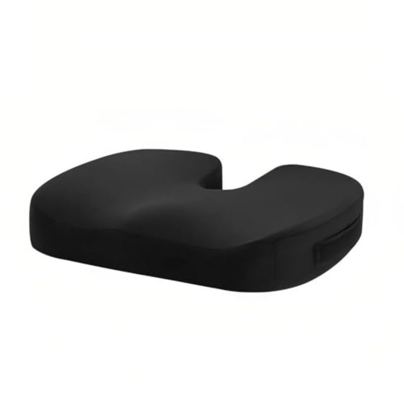 Memory Foam Gel Seat Cushion, U-Shaped Coccyx Pillow for Office Chair, Cooling Gel Pad with Removable Breathable Cover, Tailbone Pain Relief Support - Image 1
