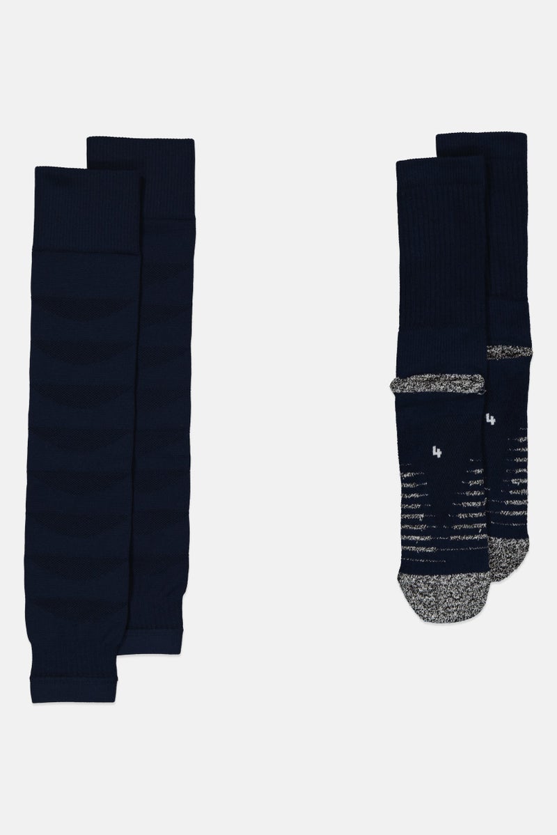 PUMA Men 1 Pair Brand Logo Football Knee-High Socks, Deep Navy - Image 2
