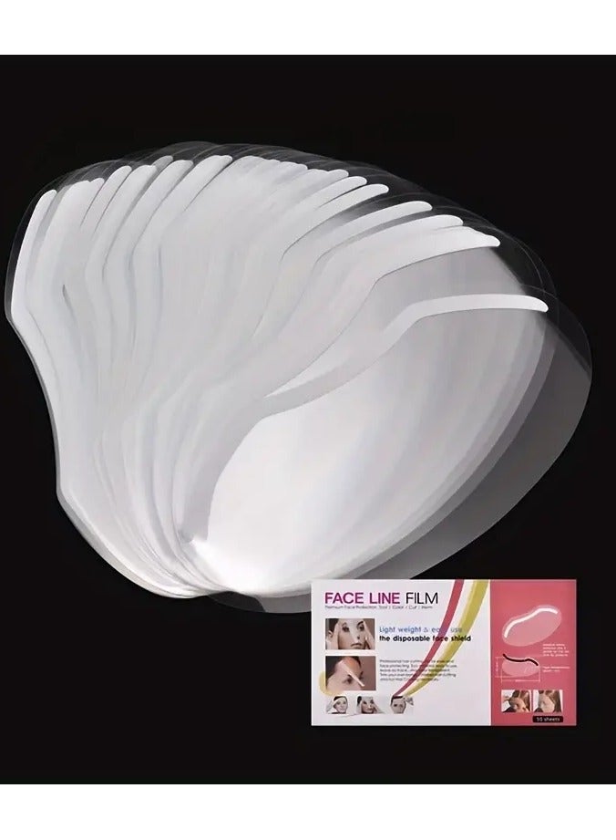 ORiTi 50pcs Haircut Mask High Definition And Transparency Mask For Hair-cutting And Hair-breaking Prevention Mask Fringe Of Hair Mask Eye Mask Disposable Mask Fringe Paster Hairdressing Tool  - Image 1