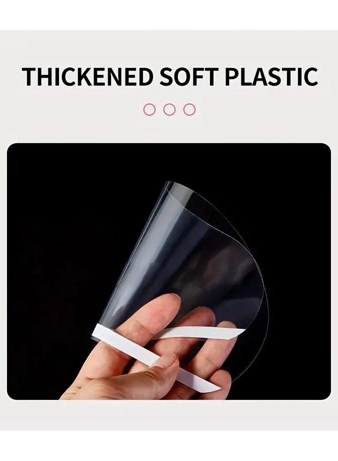 ORiTi 50pcs Haircut Mask High Definition And Transparency Mask For Hair-cutting And Hair-breaking Prevention Mask Fringe Of Hair Mask Eye Mask Disposable Mask Fringe Paster Hairdressing Tool  - Image 2