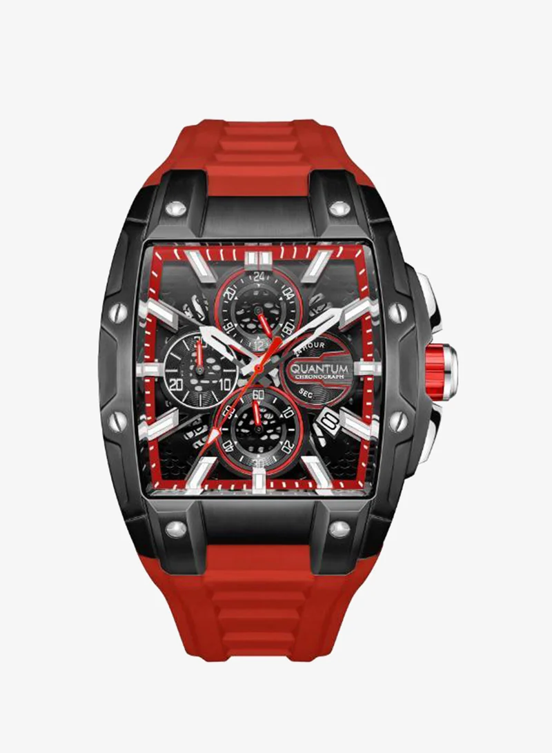 Quantum Men's Silicone Analog Watch HNG1161.058 - 43.5 mm