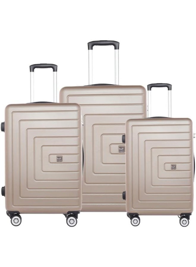 مجموعة حقائب سفر CONSUL الصلبة المكونة من 3 قطع موديل GD-03 لون BEUGI