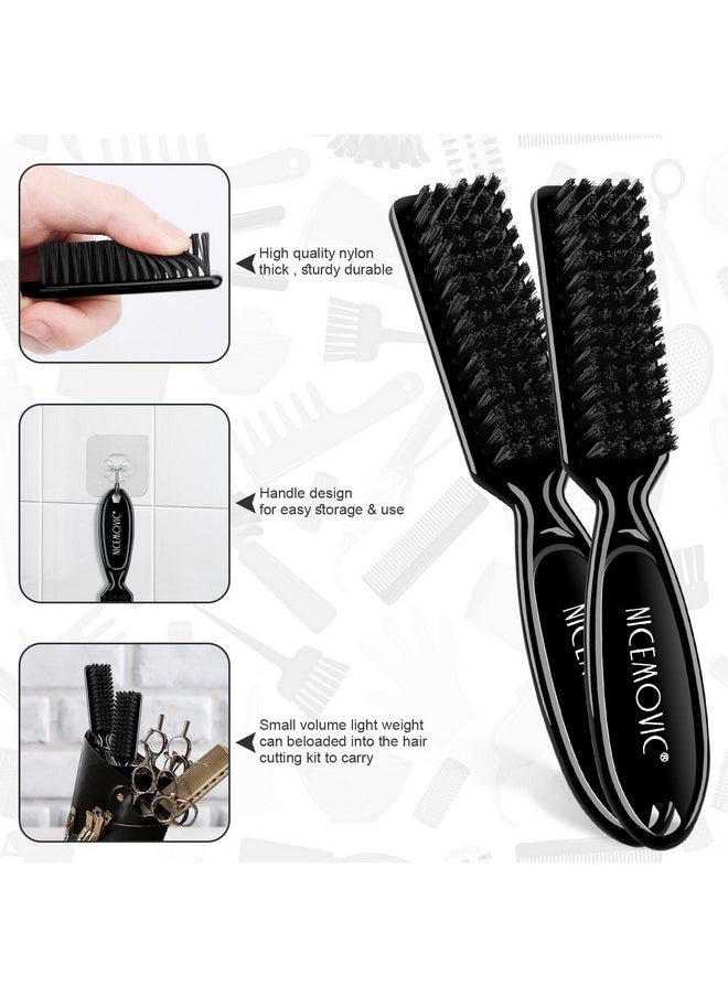 NICEMOVIC NICEMOVIC Hair Cutting Barber Cape with Neck Duster Brush and Barber Brush, Professional Barber Accessories Cleaning Supplies for Salon Haircut Styling (Black)  - Image 5