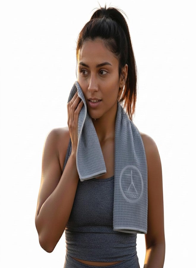 Tatago Hot Yoga Sweat & Hand Towel - Soft & Absorbent, Quick Drying Microfiber Non Slip for XL Yoga Mat or Gym - Travel Towel 2-Pack - Image 1
