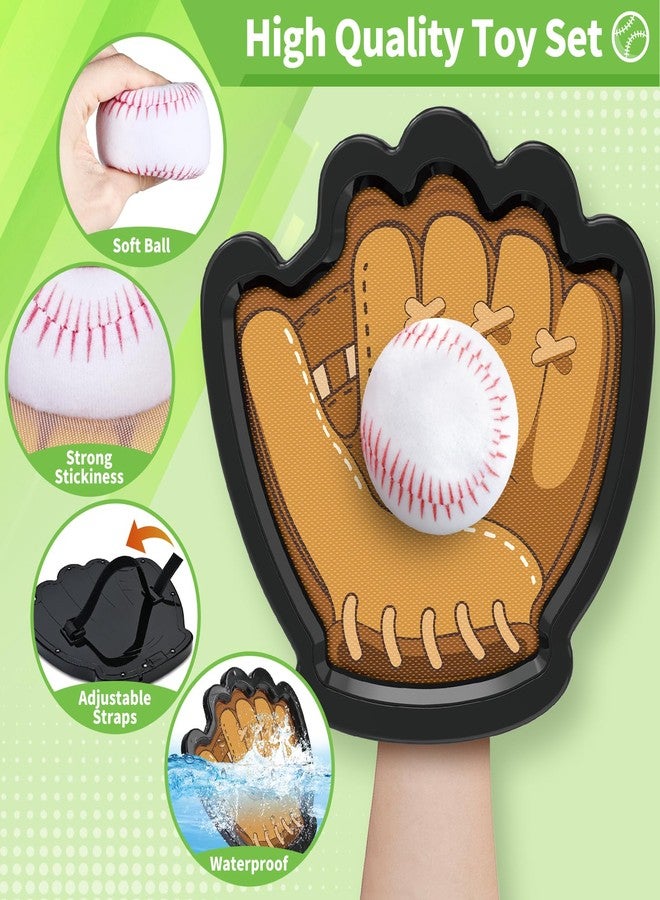 سبرينج فلاور لعبة رمي الكرة من سبرينغ فلاور (4 قطع)، مجموعة كرات بيسبول للأطفال الصغار، لعبة رياضية خارجية للحديقة والشاطئ والمسبح، لعبة للأولاد والبنات، هدية رائعة للأطفال - Image 3