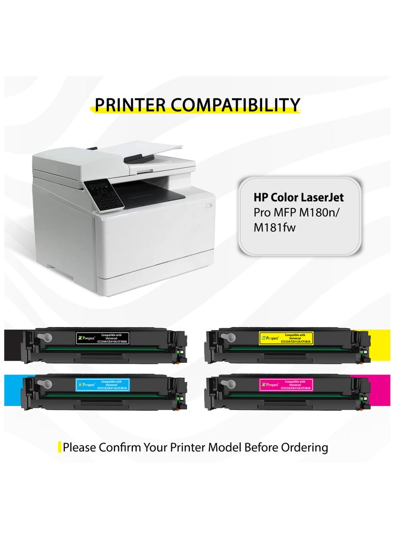 Prospect Toner 205A CF530A Black Laser Compatible with HP 205A CF530A for Printers HP Color LaserJet Pro MFP M180n M181fw ( Black )  - Image 4