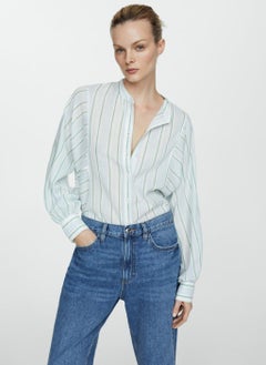 MANGO Stripe-Print Shirt  - Image 1