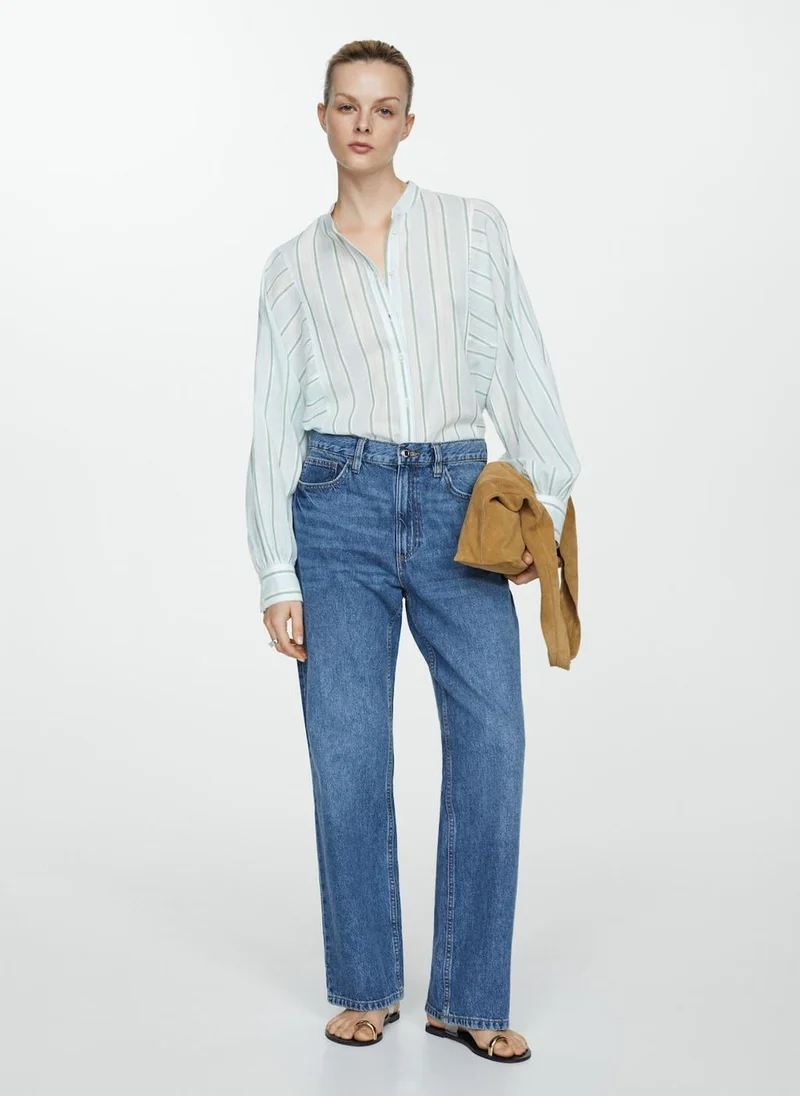 MANGO Stripe-Print Shirt