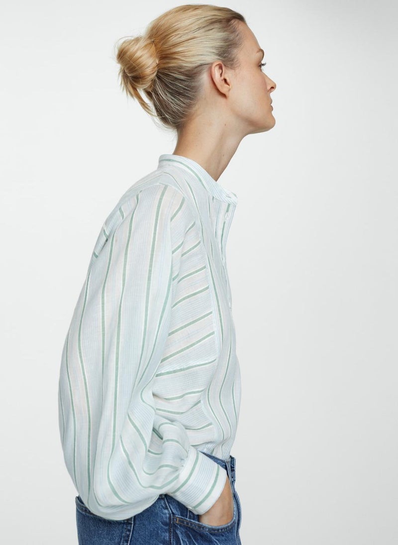 MANGO Stripe-Print Shirt  - Image 3