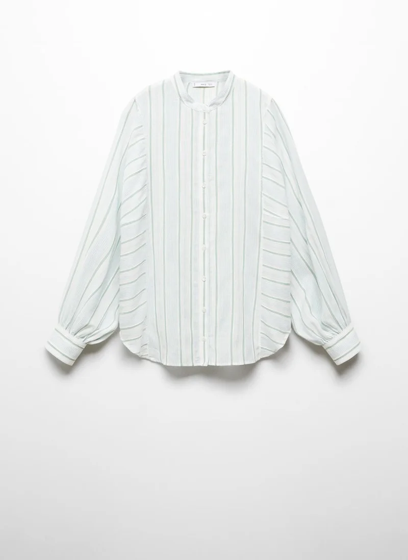 MANGO Stripe-Print Shirt