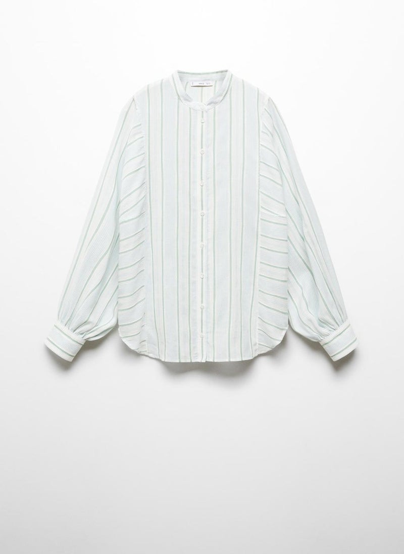 MANGO - Stripe-Print Shirt - Image 1