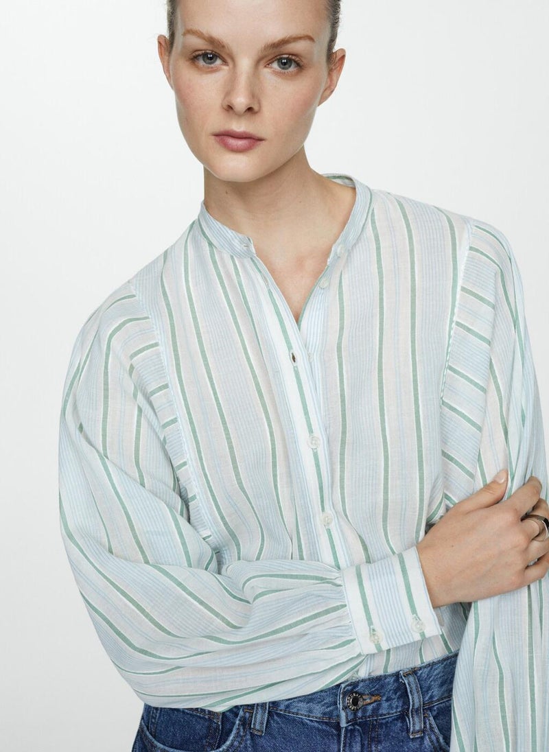 MANGO Stripe-Print Shirt  - Image 4