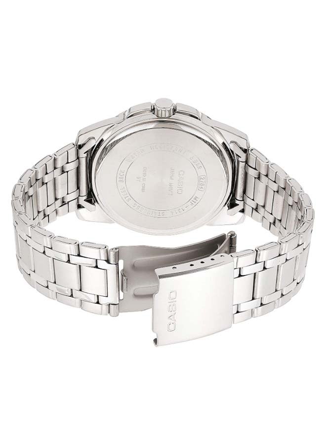 CASIO Men Enticer Analog Watch MTP-1314D-2AVDF - 45 mm - Silver - Image 3