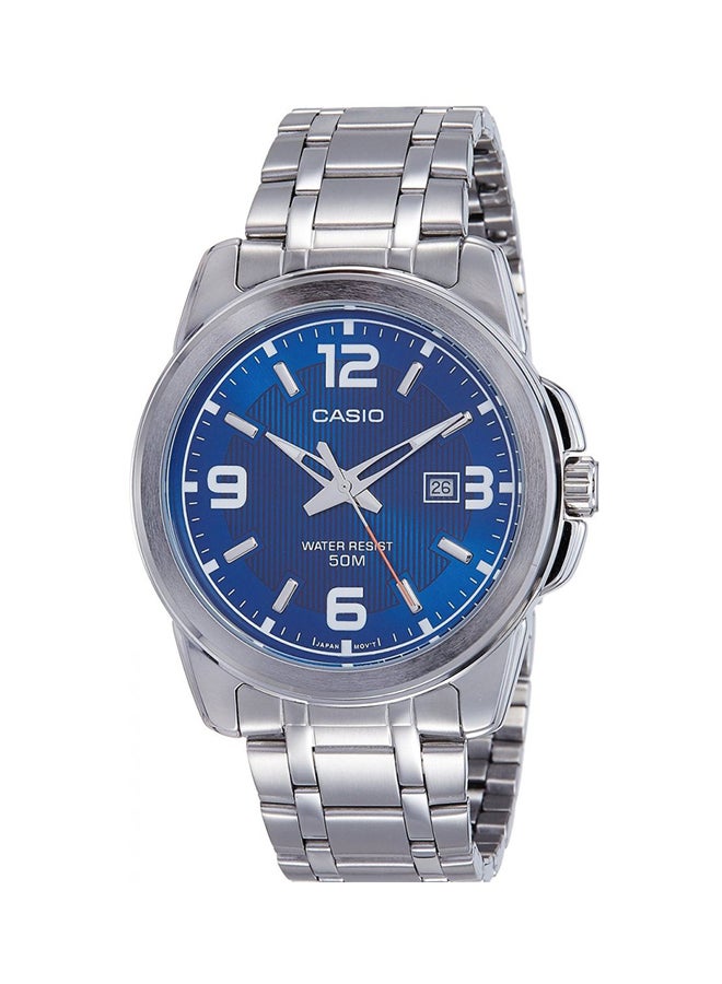 CASIO Men Enticer Analog Watch MTP-1314D-2AVDF - 45 mm - Silver - Image 1
