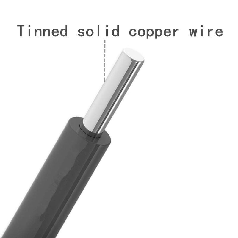 توفينج توفينغ سلك صلب 18 AWG - سلك نحاسي مطلي 18 قياس، PVC (القطر الخارجي: 1.88 مم) - 6 ألوان مختلفة 20 قدم / 6 متر لكل منها، سلك توصيل - مجموعة أسلاك التوصيل - Image 5