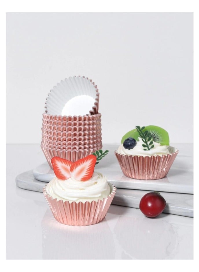 Crinkle Muffin Cupcake Baking Cups Disposable High Temperature Oven Baking Cups for Birthday, Wedding, Holiday and Party 100 pcs  - Image 1