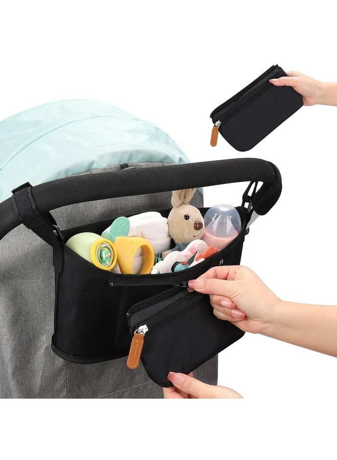 Accmor Universal Stroller Organizer with Detachable Phone Bag, Stroller Bag Caddy Organizer Stroller Accessories for Uppababy, Baby Jogger, Nuna, Doona, Britax Strollers - Image 5