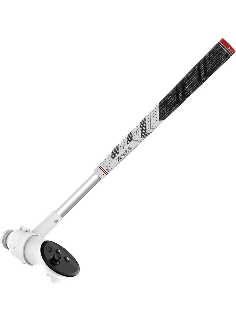 AMVR Golf Club Attachment Compatible with Meta/Oculus Quest 3S/Quest 3, Non-Slip VR Golf Handle Grip for Golf +, 80 Degree Design Keep Tracking （for Right Controller, Not for Charging Dock Battery） - Image 1