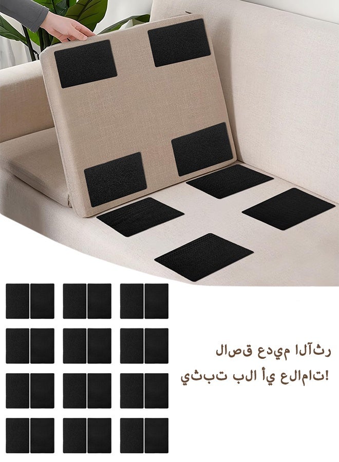 1.97x3.94 inch Hook and Loop Strips with Adhesive, Nylon Heavy Duty Hook and Loop Tape, Excellent Grip, Interlocking Tape, for Sewing, Crafting, DIY, Wall Adhesive - Image 1