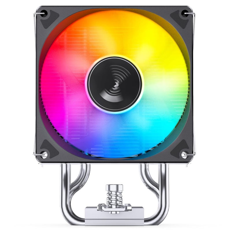 KASTWAVE CR1400 EVO ARGB CPU Cooler, Silent Series Mini CPU Cooler, H130mm, Air Cooling Tower Radiator, 4 Copper Heatpipes for AMD AM4/AM5 heatsink, Intel LGA1700, 92mm ARGB Fan, Lighting Top - Image 2