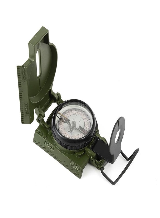 VETERIS US Military Style Phosphorescent Waterproof Lensatic Compass Accurate Hand Held Compasses with Pouch for Hiking Camping Navigation Survival Backpacking Orienteering - Image 3