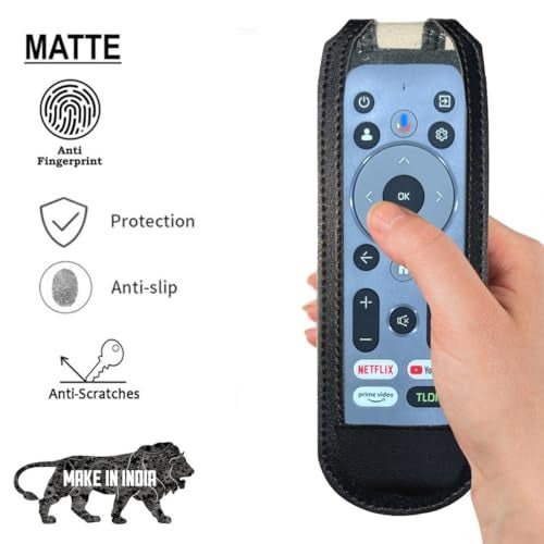 Zaoma Remote Cover Case Pouch Sleeve Compatible/Replacement for Lumio Vision 7 & 9 4K Ultra-HD Smart QLED/QD-MiniLED TV Remote Control Case (Black) - Image 5