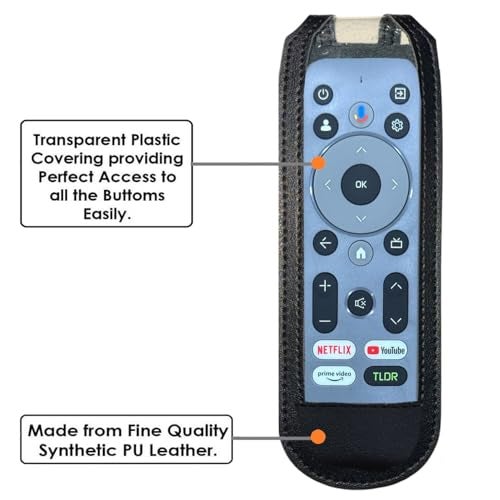 Zaoma Remote Cover Case Pouch Sleeve Compatible/Replacement for Lumio Vision 7 & 9 4K Ultra-HD Smart QLED/QD-MiniLED TV Remote Control Case (Black) - Image 4