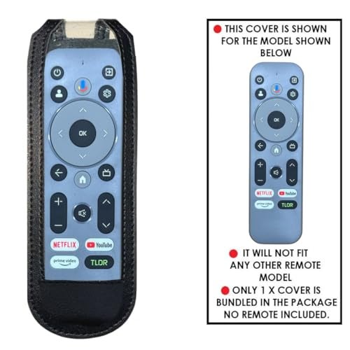 Zaoma Remote Cover Case Pouch Sleeve Compatible/Replacement for Lumio Vision 7 & 9 4K Ultra-HD Smart QLED/QD-MiniLED TV Remote Control Case (Black) - Image 2