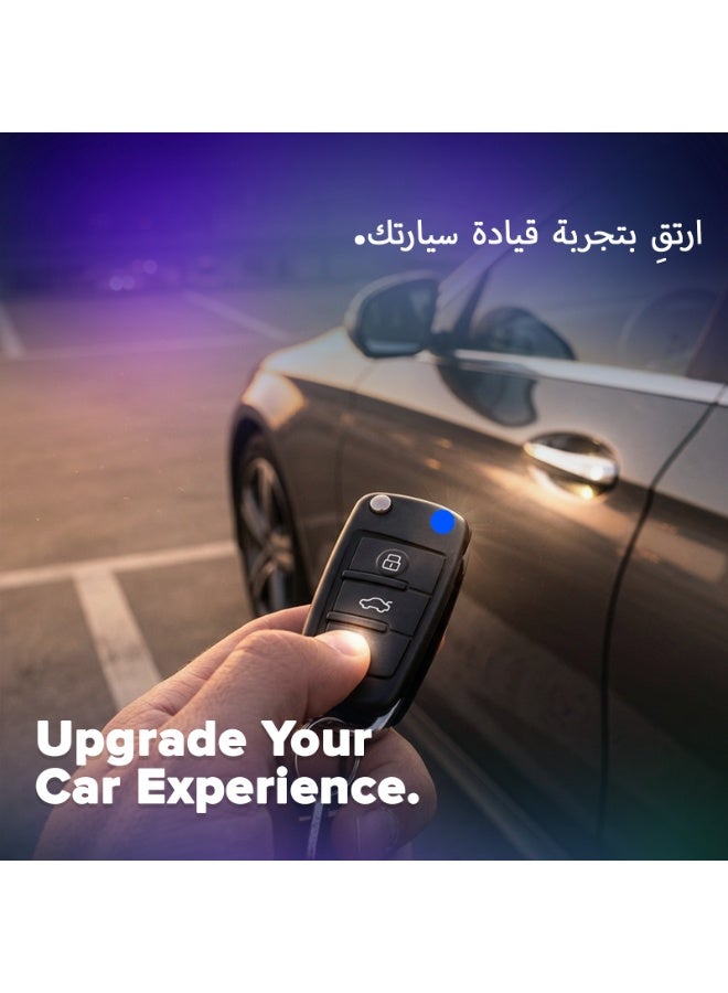 توبيز طقم قفل مركزي عالمي للسيارات من توبي - نظام دخول بدون مفتاح مع جهاز تحكم عن بعد، طقم مشغل قفل أبواب السيارة لأربعة أبواب، جهاز تحكم عن بعد لاسلكي للقفل المركزي للسيارات (قطعتان) - Image 5