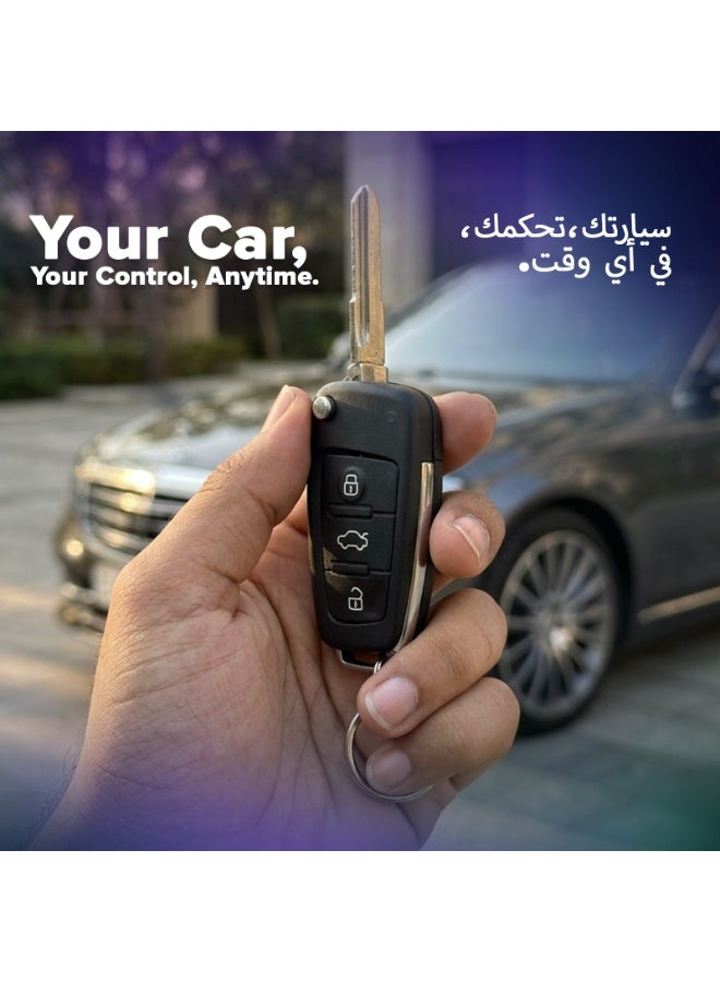 توبيز طقم قفل مركزي عالمي للسيارات من توبي - نظام دخول بدون مفتاح مع جهاز تحكم عن بعد، طقم مشغل قفل أبواب السيارة لأربعة أبواب، جهاز تحكم عن بعد لاسلكي للقفل المركزي للسيارات (قطعتان) - Image 4