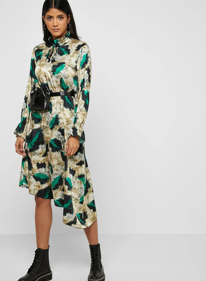 ELLA Abstract Print Dress
