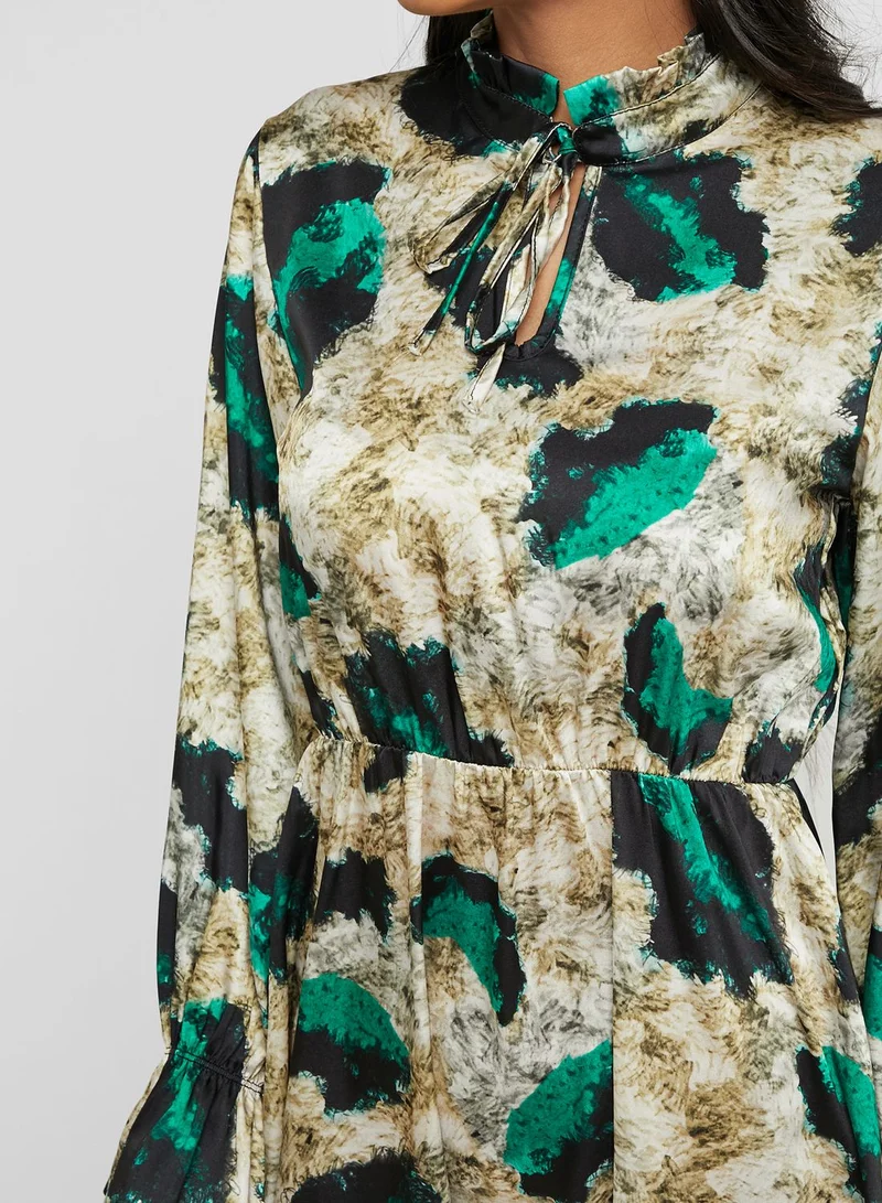 ELLA Abstract Print Dress