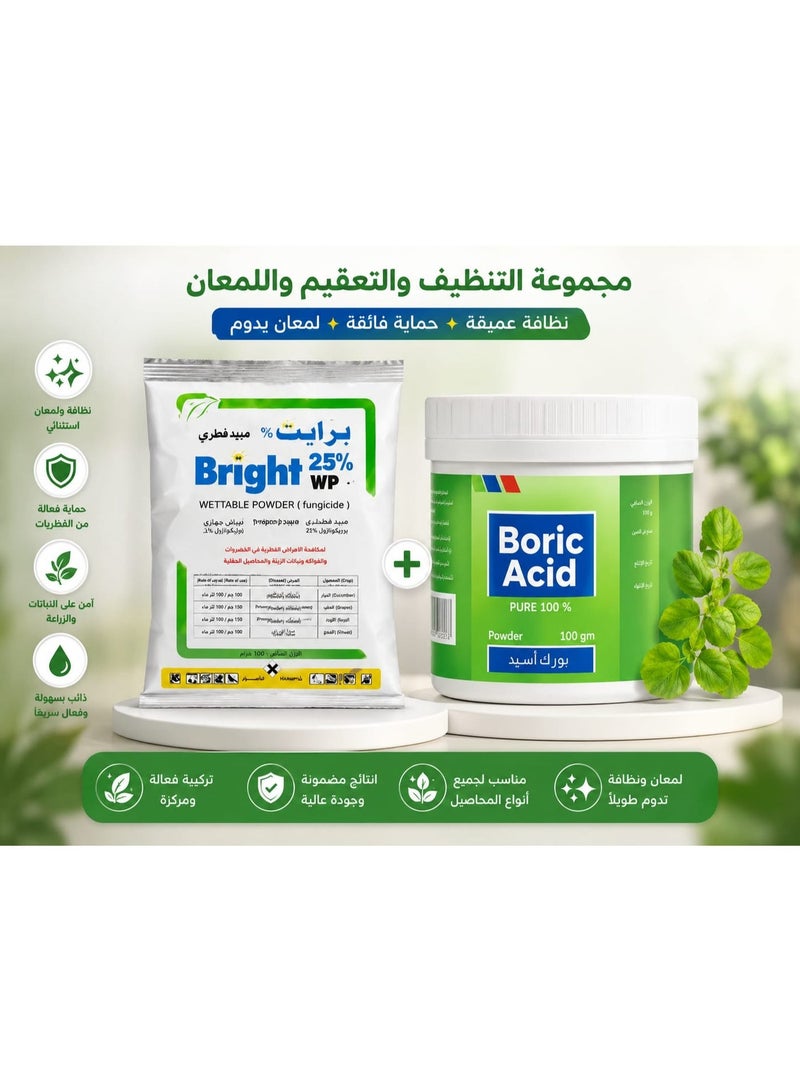 Bright Set Of Borric Acid And Powder For Cockroaches - Image 1