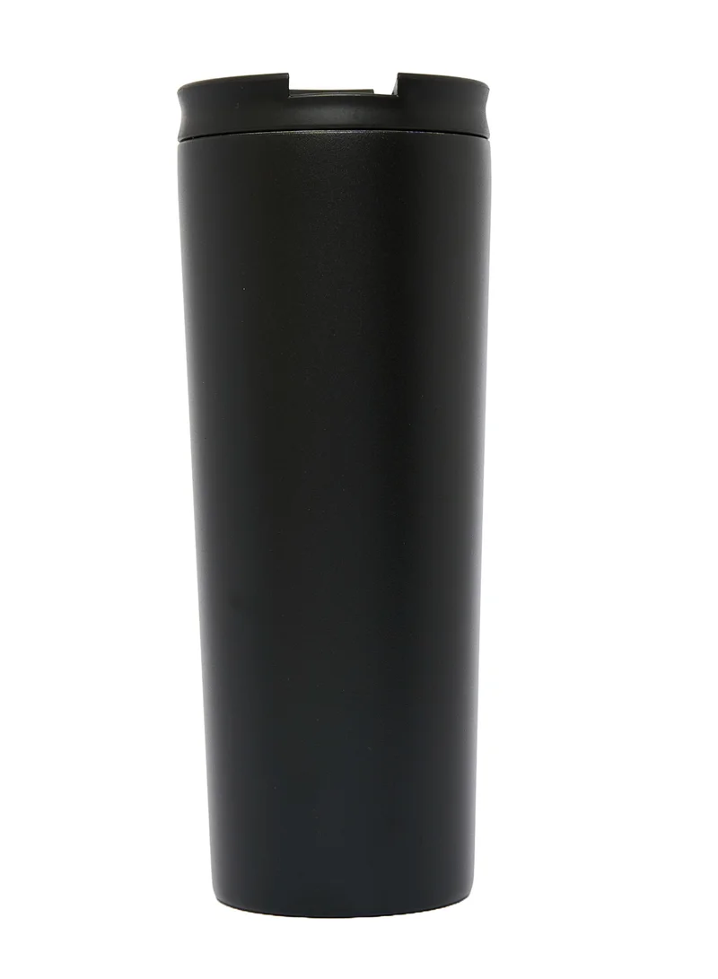 Prickly Pear Stainless Steel 24 Oz 2 in 1 Water Bottle With Straw And Travel Cup, Black Logo Design