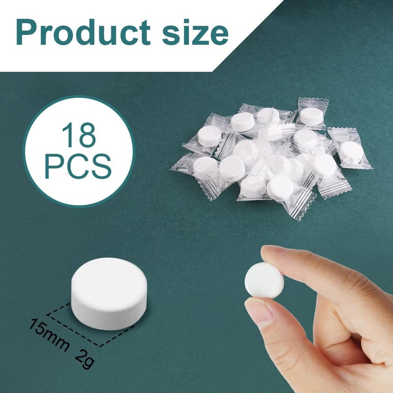 hotut Coffee Machine Cleaner Tablets, 18 x 2g Tablets, Coffee Machine Cleaning Tablets Used Every 250 Cups, Machine Cleaning Tablets Compatible with All Coffee Makers, Used with Descaling Freeze crack proof - Image 2