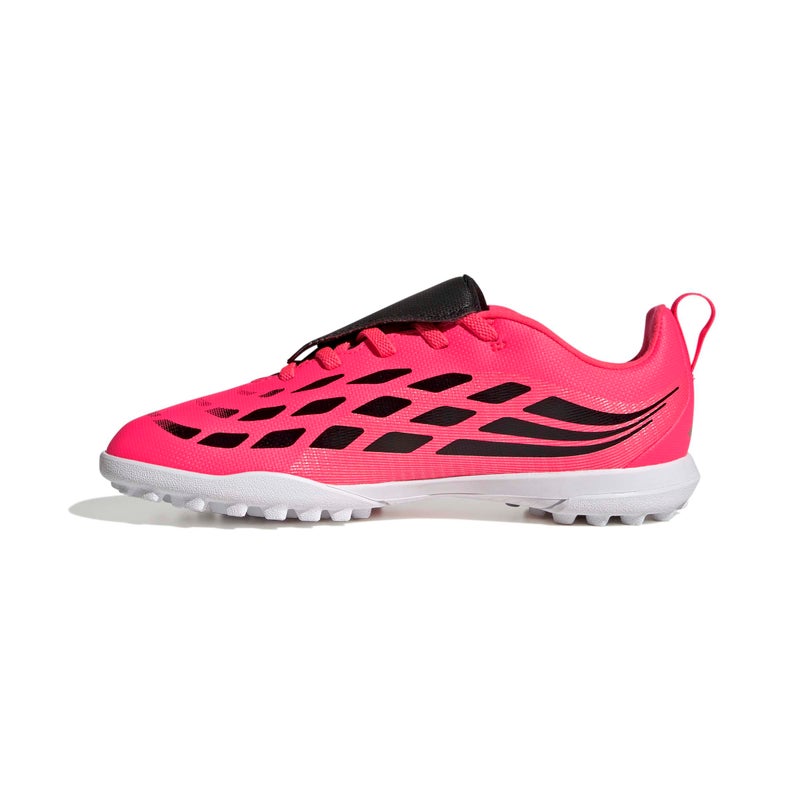 adidas Predator Club Fold-Over Tongue Elastic Laces Turf Football Boots Kids - Image 4