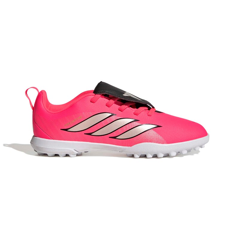 adidas Predator Club Fold-Over Tongue Elastic Laces Turf Football Boots Kids - Image 1