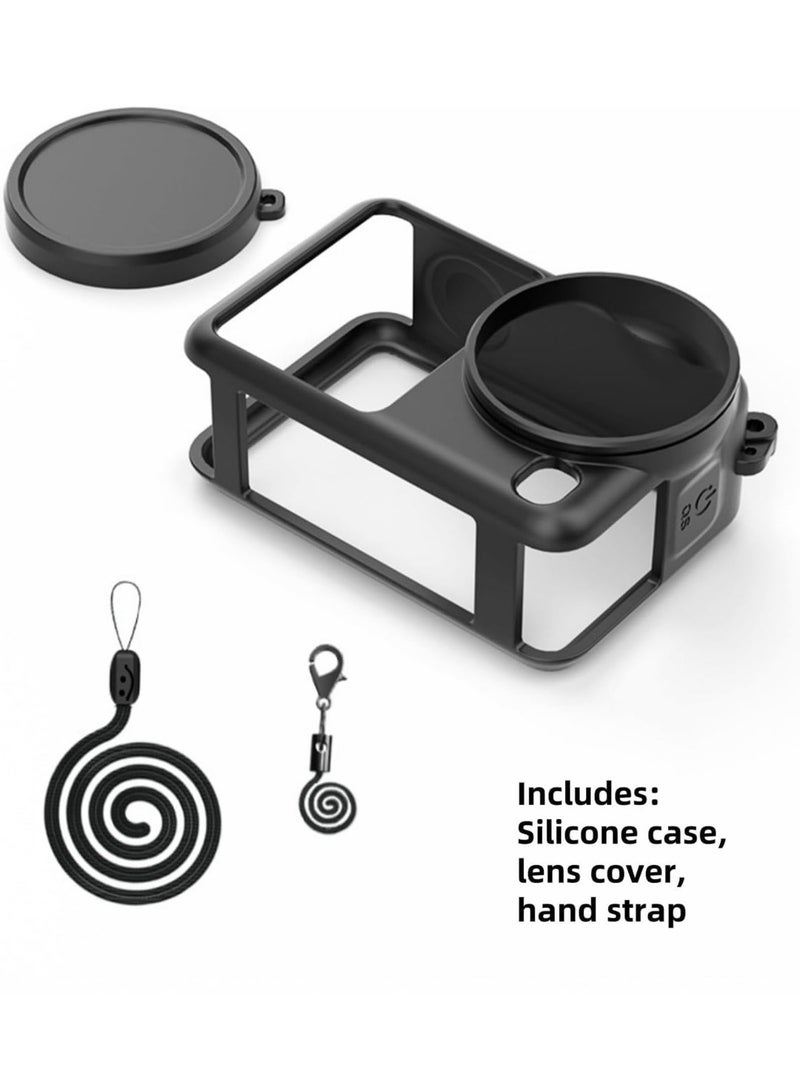 Silicone Protective Case for DJI Osmo Action 6,Soft Anti Scratch Anti Drop Camera Cover, All-Round Protective Cover with Lens Cap & Anti-Lost Lanyard, Shockproof Scratch-Resistant Skin for Action Camera,DJI Osmo Action 6  Accessories Kit ﻿ - Image 5