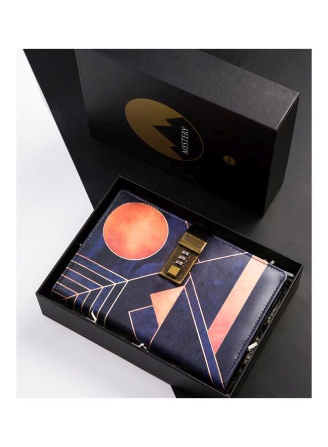 نيبمينينت مفكرة مزوِّدة بقفل أسود / برتقالي أبيض - Image 2