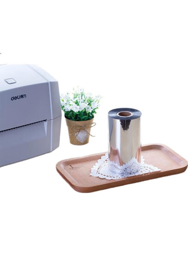 Deli 60Mm*300M Thermal Transfer Barcode Printer, Label Printer Ribbon, Universal Enhanced Wax-Based Carbon Ribbon 81504 (Single Pack) - Image 2