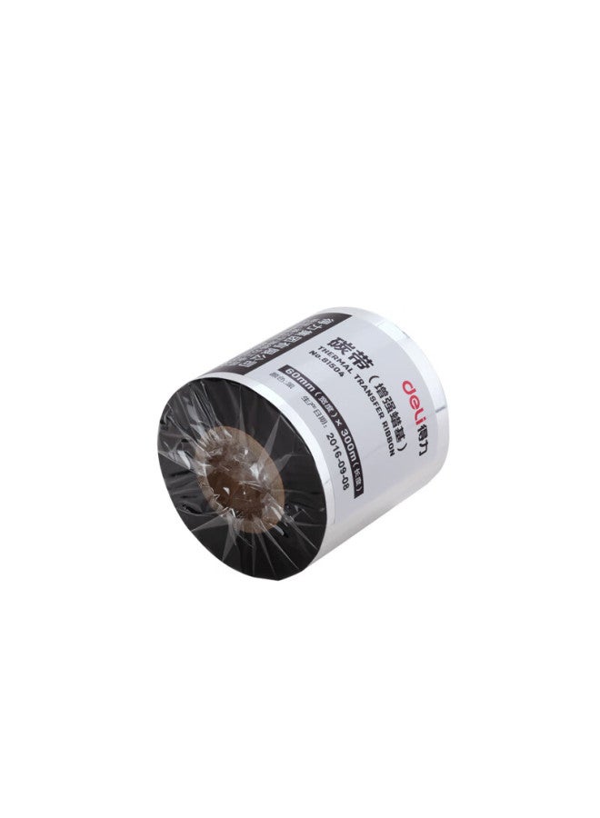Deli 60mm*300m Thermal Transfer Barcode Printer, Label Printer Ribbon, Universal Enhanced Wax-based Carbon Ribbon 81504 - Image 5