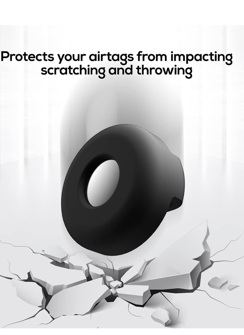 SYOSI Collar Holder for AirTag Loss Prevention Protector for Dog and Cat Collar Undershirt Silicone Loss Prevention Cover for 0.8-1.2 Inch Pet Collar Harness Ring (4 Pieces)  - Image 5