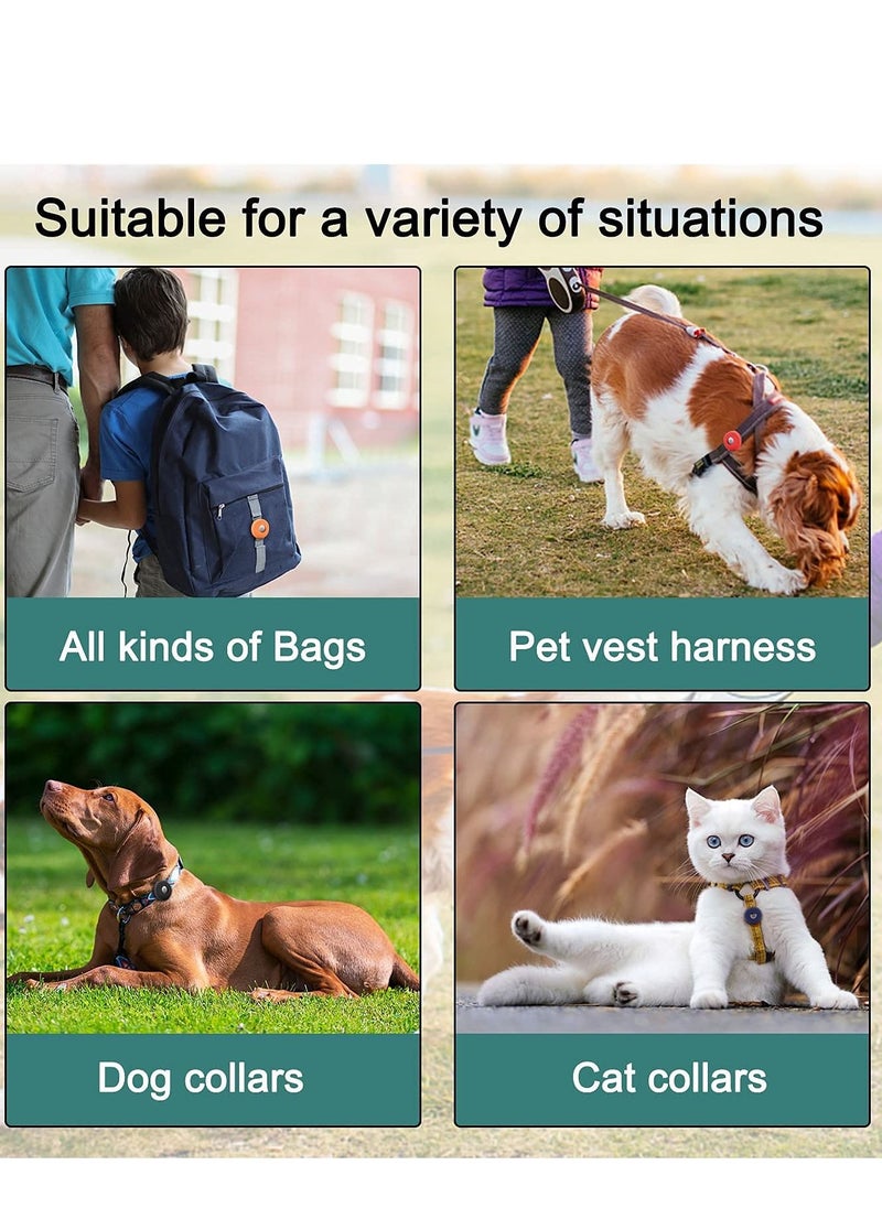 SYOSI Collar Holder for AirTag Loss Prevention Protector for Dog and Cat Collar Undershirt Silicone Loss Prevention Cover for 0.8-1.2 Inch Pet Collar Harness Ring (4 Pieces)  - Image 3