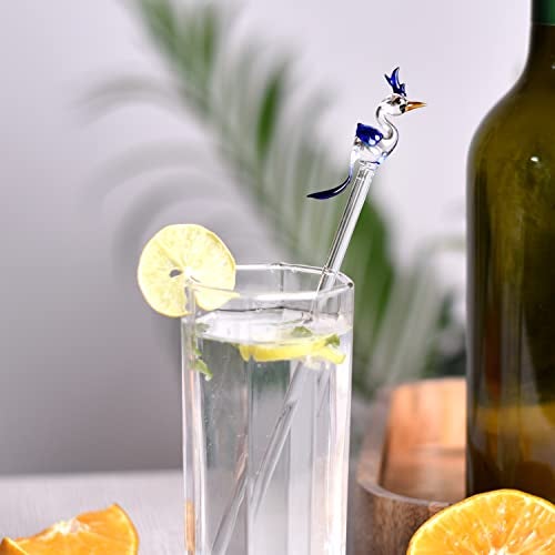 Indian-Shelf 6 Pieces Glass Drink Stirrer- Glass Swizzle Sticks- Cocktail Stir Sticks for Coffee Bar- Coffee Stirrers Reusable- Mixing Sticks- Coffee Bar Accessories- Drink Mixer - Image 3
