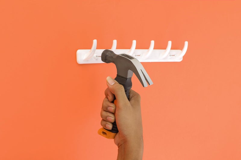 iSTAR 6 Pin Drill Free Door Handing Hooks Suitable for Bathroom Cloth Hooks Hanger Wall Bedroom Bathroom Robe Hooks Rail for Hanging (White, Pack of 2) - Image 5